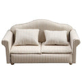 Miniature Dollhouse Sofa Set – Elegant Living Room Furniture with Pillows