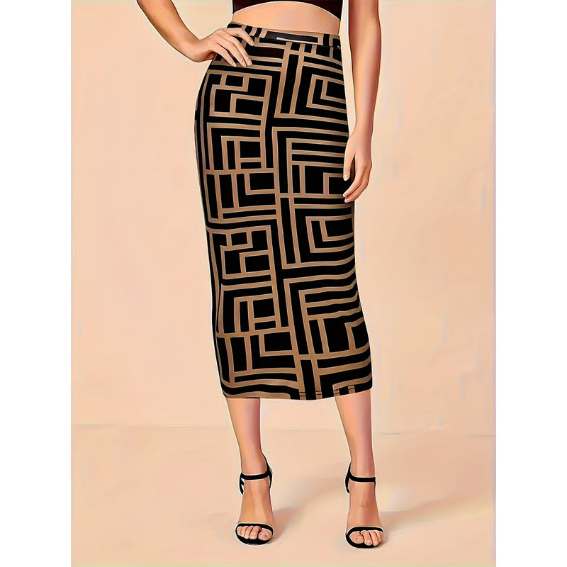 Plus Size Skirt, Women's Fashion, Spring Summer New, Wind Slit Design, Half Body Skirt, Temperament Style