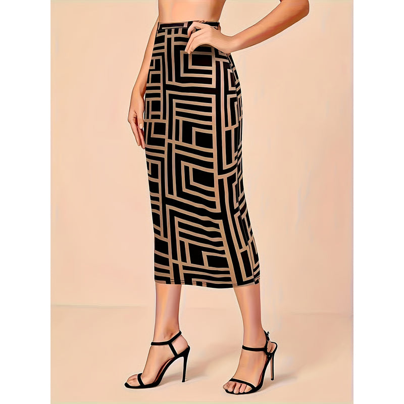 Plus Size Skirt, Women's Fashion, Spring Summer New, Wind Slit Design, Half Body Skirt, Temperament Style