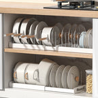 Foldable Kitchen Utensil Storage Rack, Kitchen Pot Lid Storage Rack, Kitchen Utensil Artifact Pot Storage Organizer